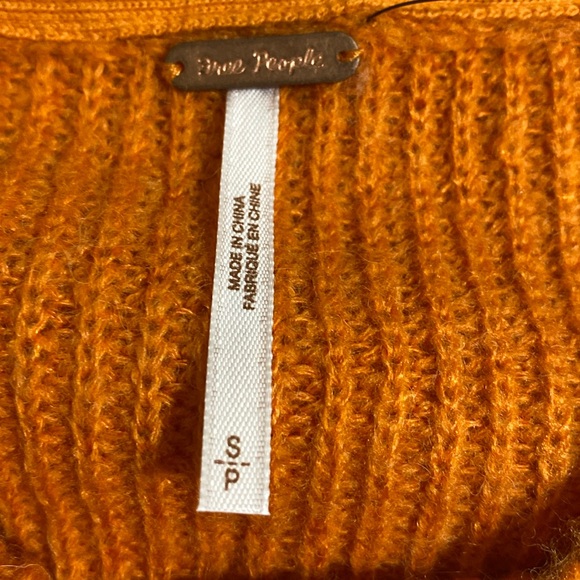 FREE PEOPLE Autumn Sky Colorblock Tri-Tone Pullover Wool Blend Sweater Size S - Picture 5 of 10